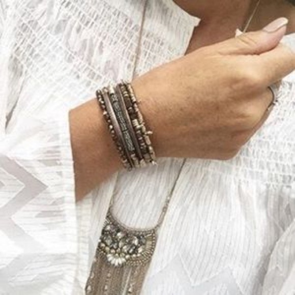 Stella & Dot Jarne Coil Bracelet Bronze Rose Gold Retired - Picture 8 of 9